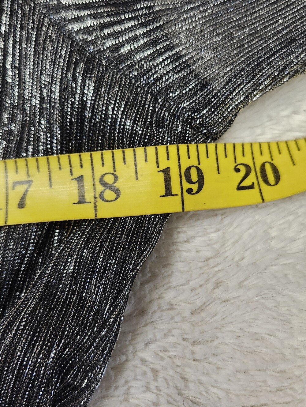 • NWT One Pretty Time Long Sleeve Mock Neck A-Line Dress Size XL Silver & Black - Picture 9 of 11